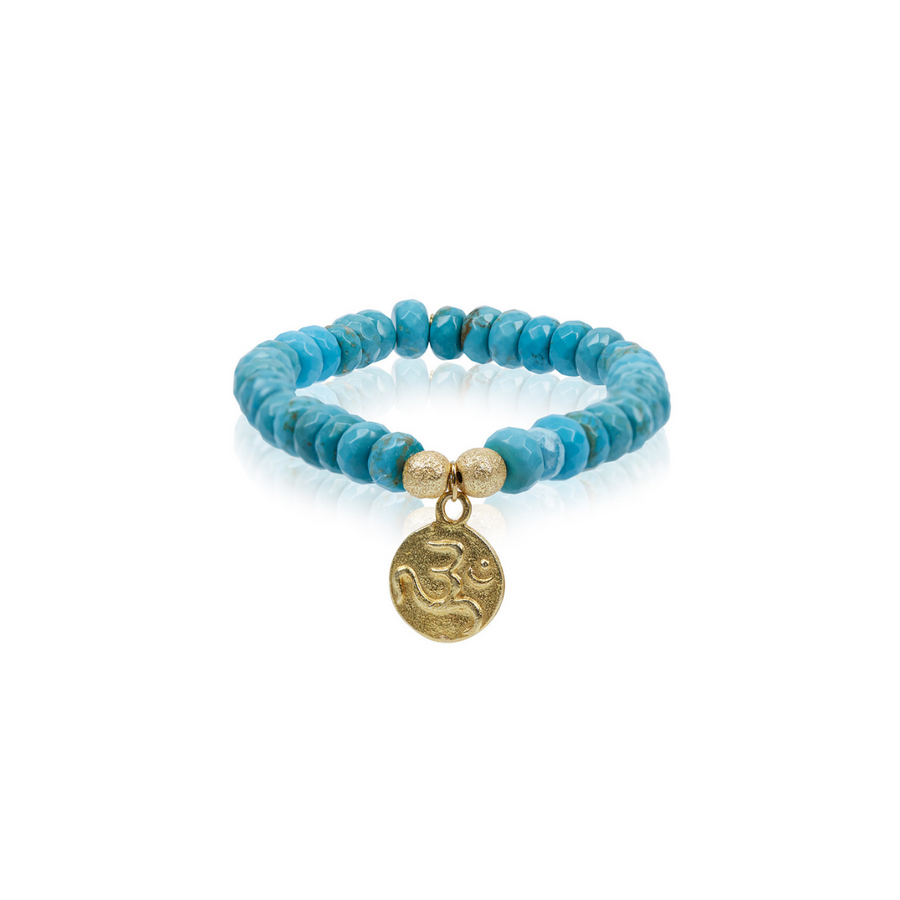 Om Charm with Turquoise