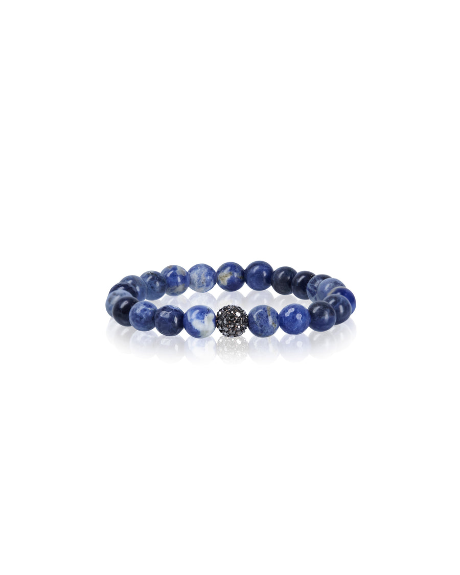 Smokey Pave Diamond with Sodalite