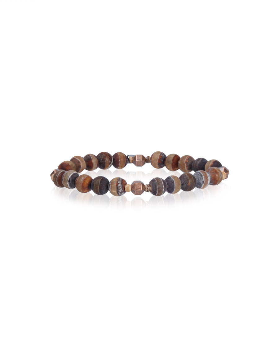 Striped Jasper & Copper Bracelet