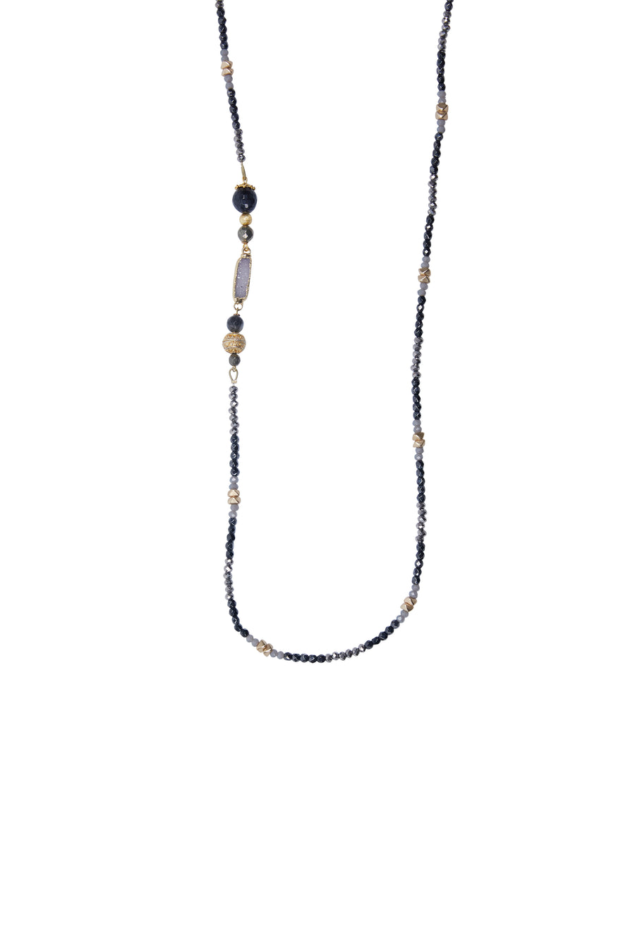 Multi Stone Strand with Gemstone Connector
