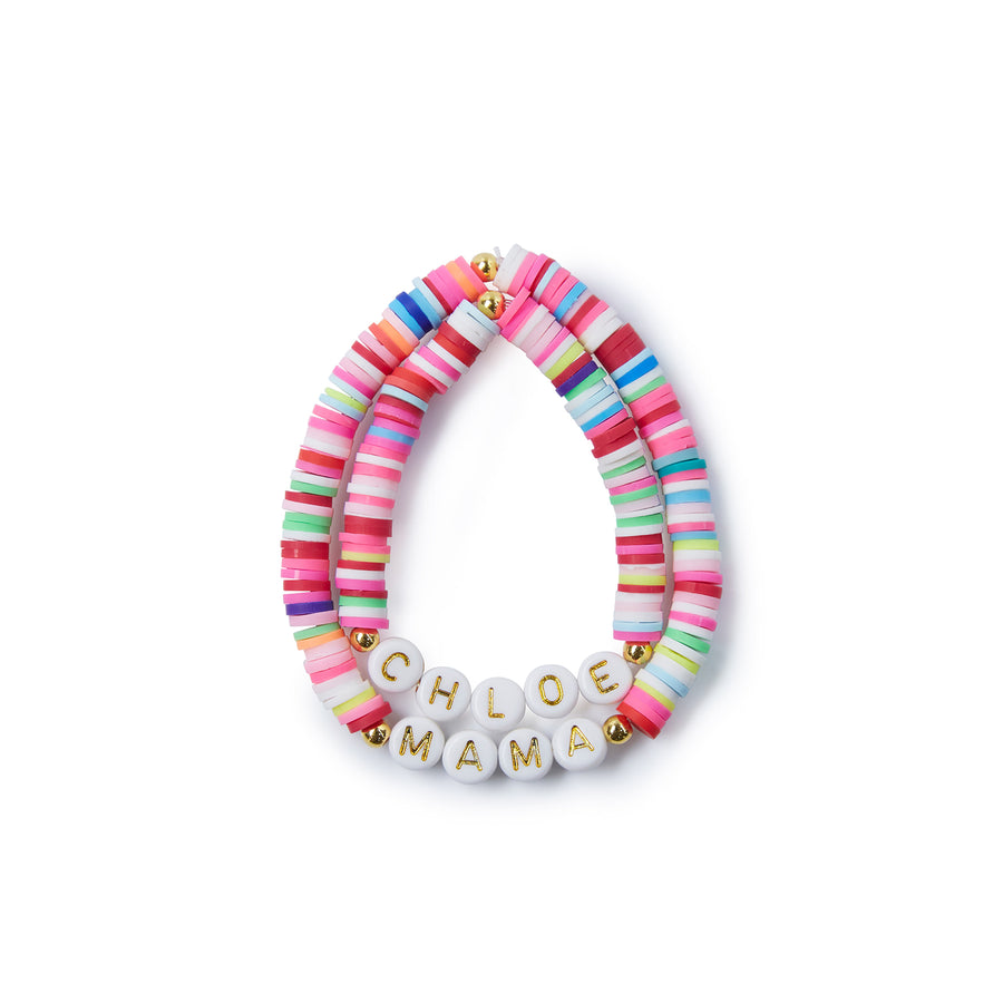 Multi Colored Mommy & Me Bracelet Set